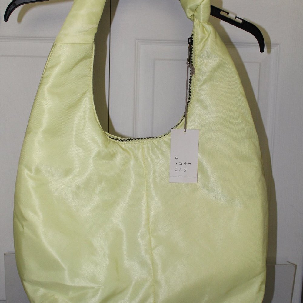 Zip Closure Knotted Crossbody Bag - A New Day, Lime